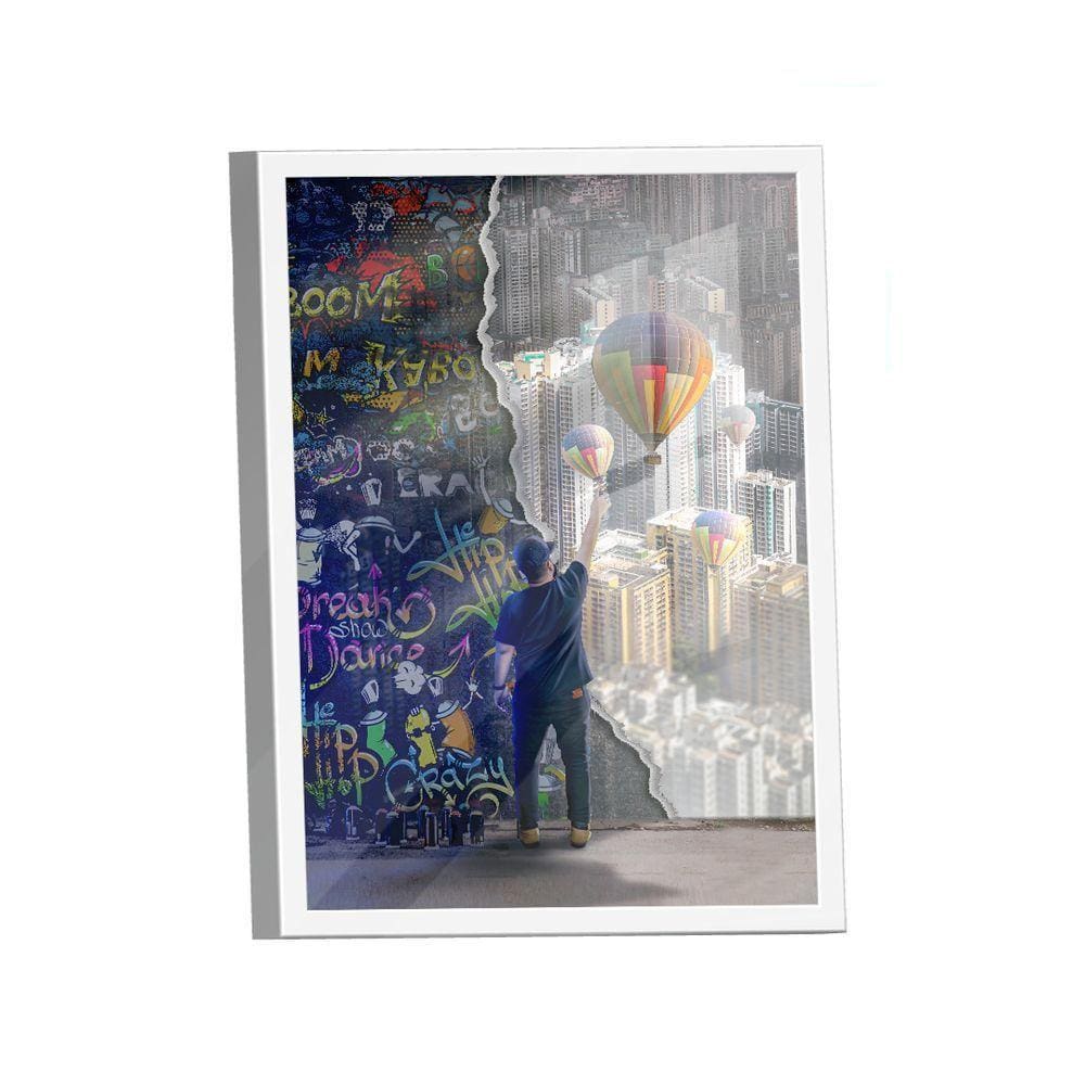 Quadro Grafite Balão -- Br Artes