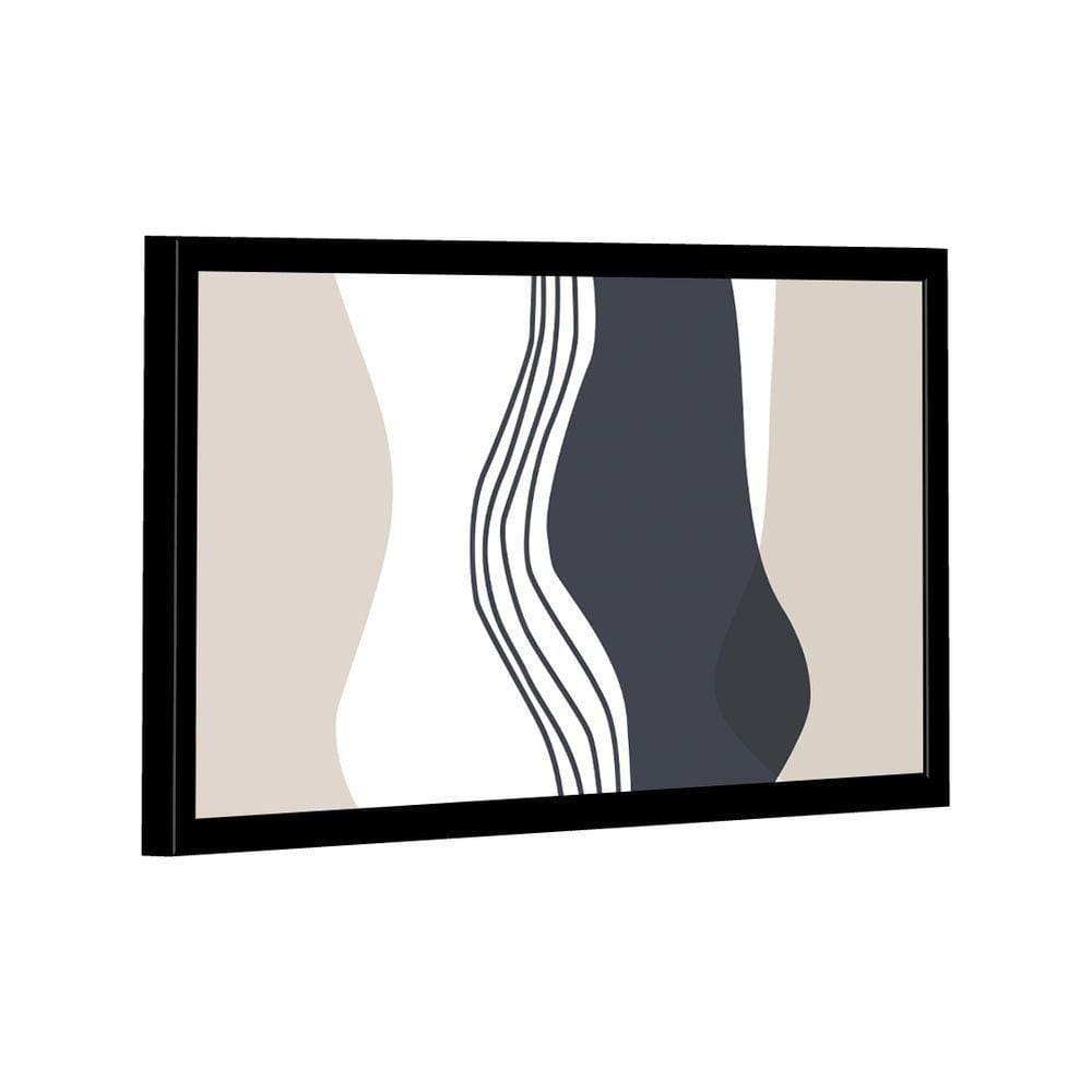 Quadro Abstrato Linhas -- Br Artes