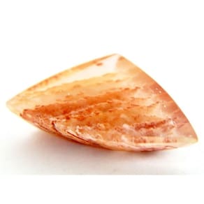Quartzo Rosa Incrustado Lã Laranja Gema Lapidado