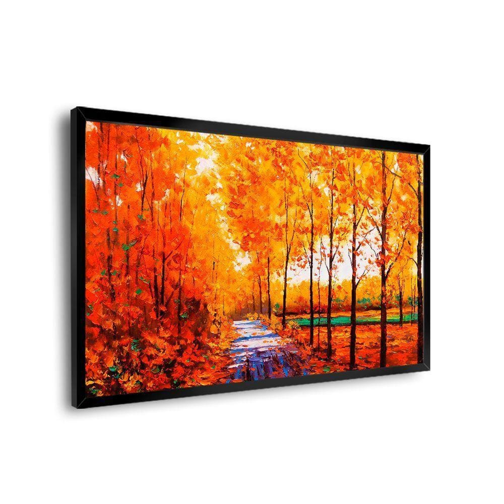 Quadro Decorativo Paisagem De Outono
