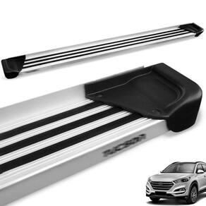 Estribo Lateral New Tucson 2017 a 2024 Aluminio Natural A1