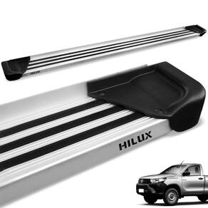 Estribo Lateral Hilux CS 2016 a 2024 Aluminio Natural A1