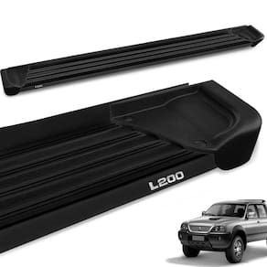 Estribo Lateral L200 Sport Outdoor 2004 a 2012 Aluminio Preto A1