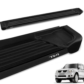 Estribo Lateral Pajero Tr4 2002 a 2015 Aluminio Preto A1 Gtnox