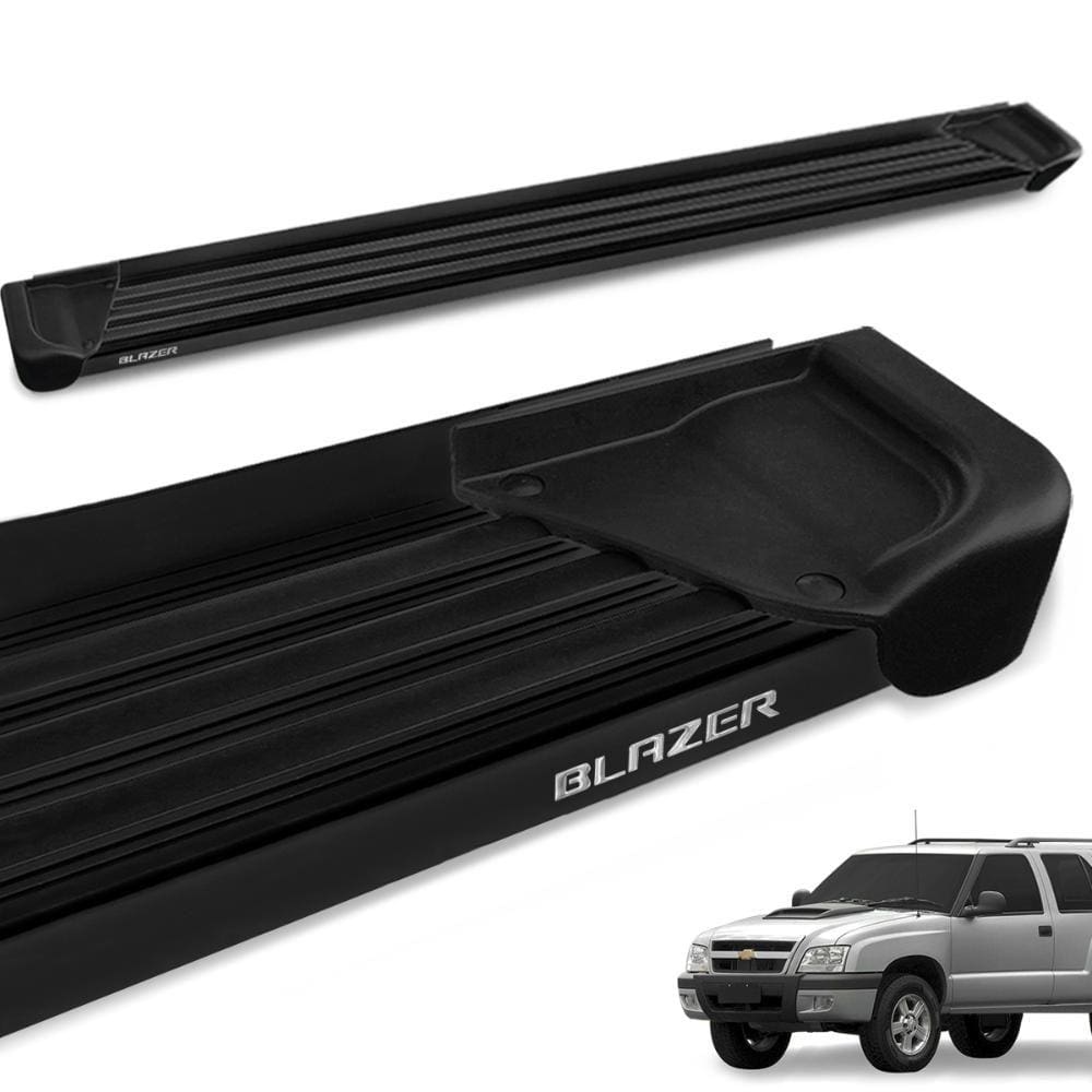 Estribo Lateral Blazer 1995 a 2011 Aluminio Preto A1 Gtnox