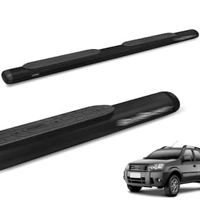 Estribo Lateral Ecosport 2003 a 2012 Oval Oblongo Preto