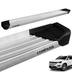 Estribo Lateral Compass 2017 a 2023 Aluminio Natural A3 Gtnox