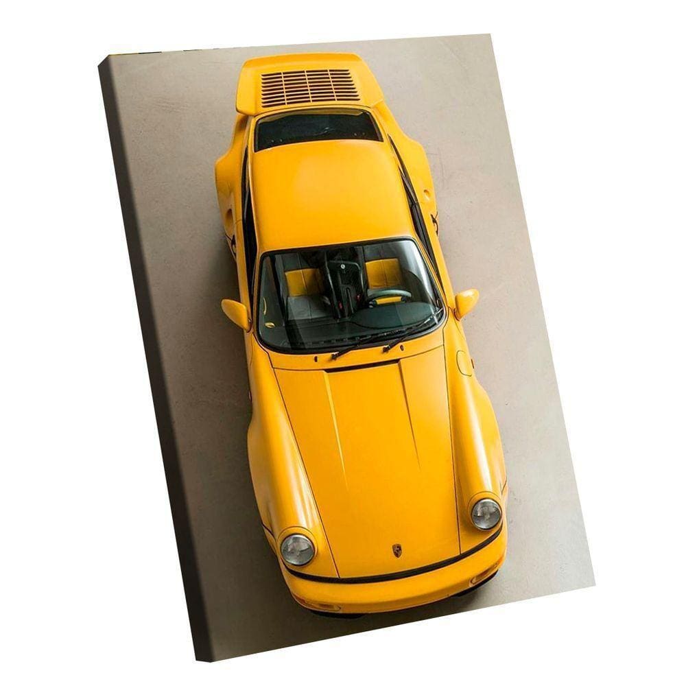 Quadro Porsche 911 Amarelo Br Artes