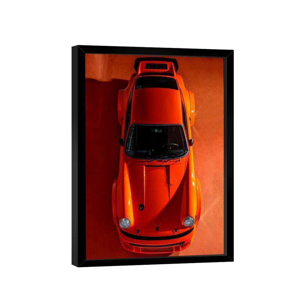 Quadro Porsche 911 Laranja Br Artes