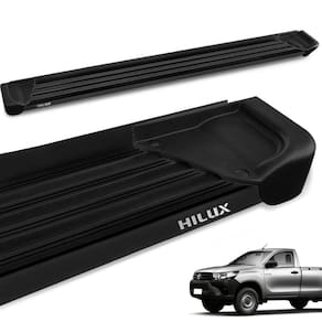 Estribo Lateral Hilux CS 2016 a 2023 Aluminio Preto A1