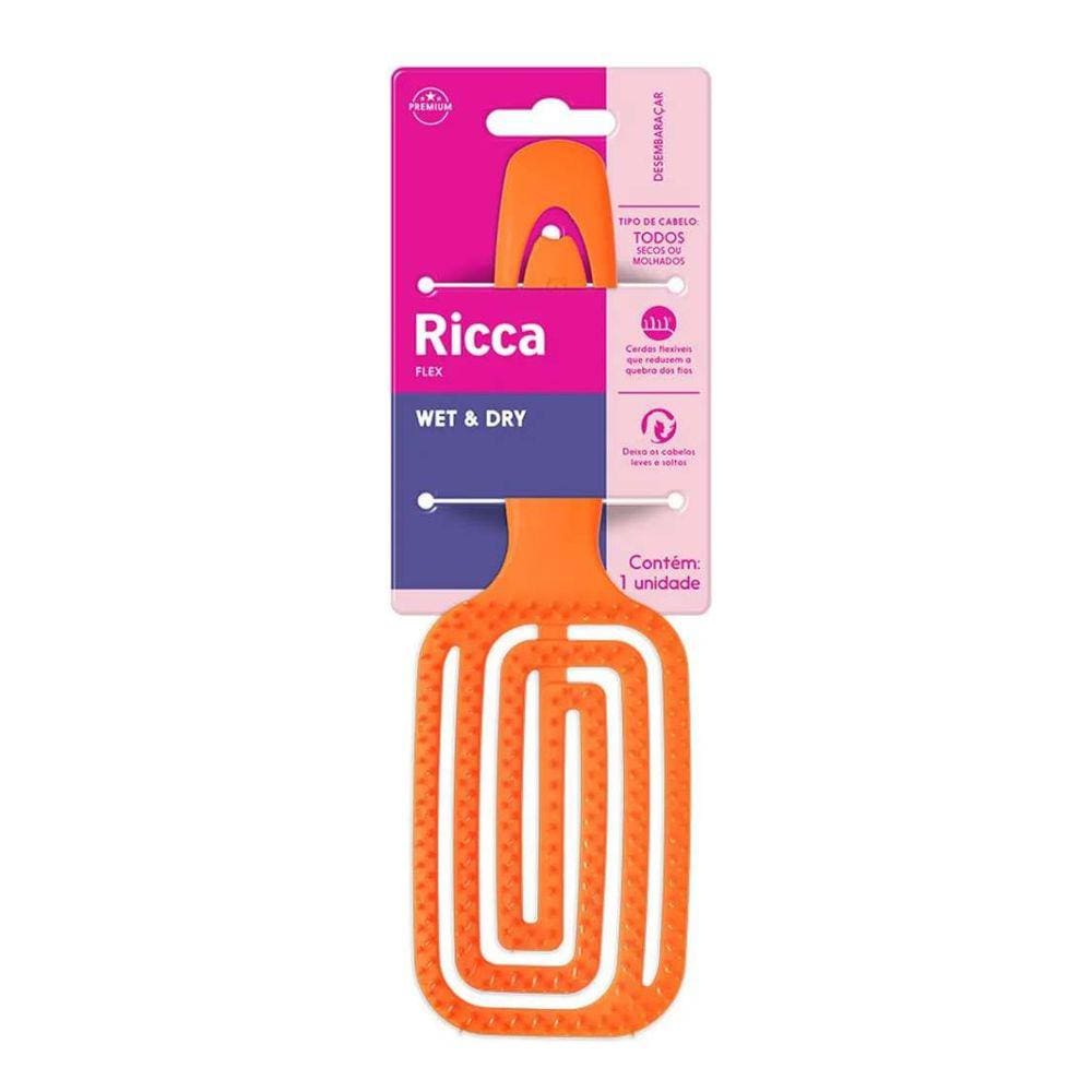Escova Flex Wet & Dry Laranja - Ricca 814