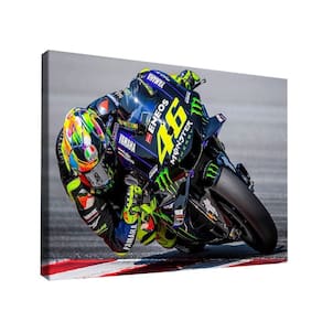 Quadro Decorativo Valentino Rossi Em Ação