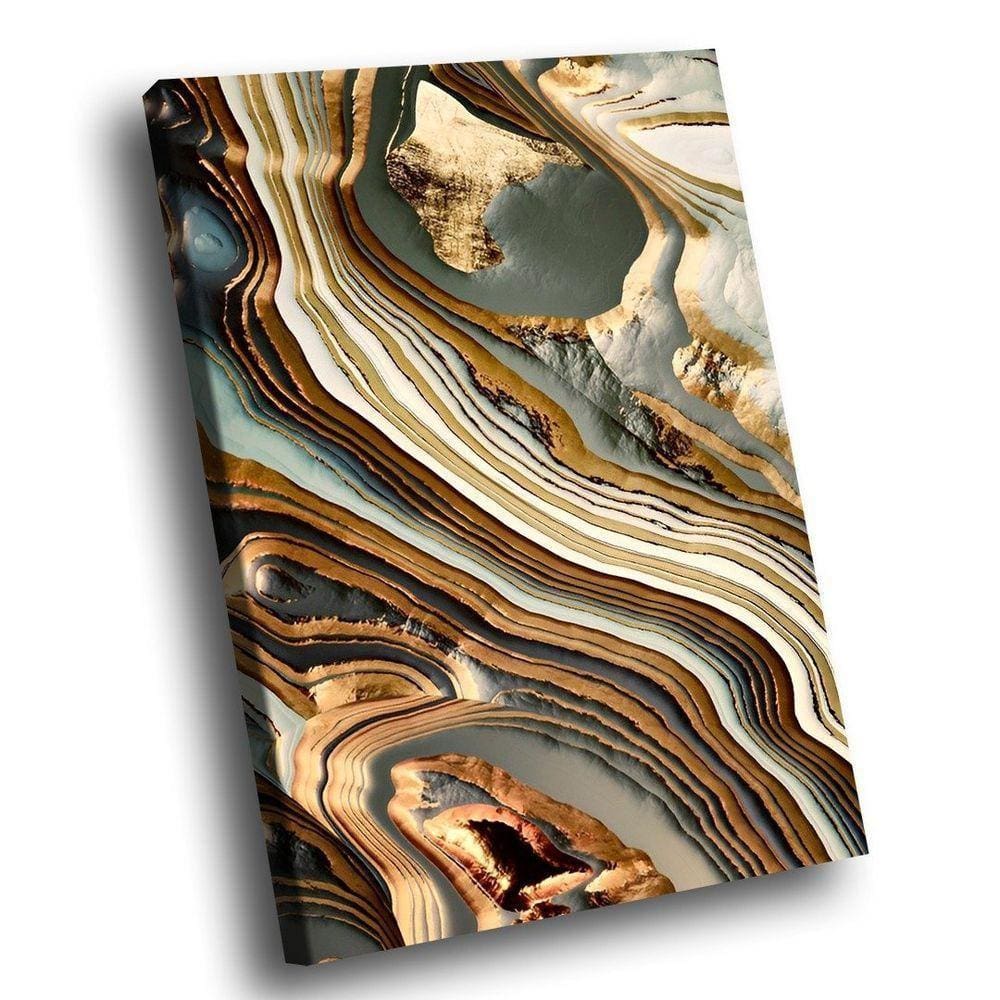 Quadro Abstrato Dourado Textura