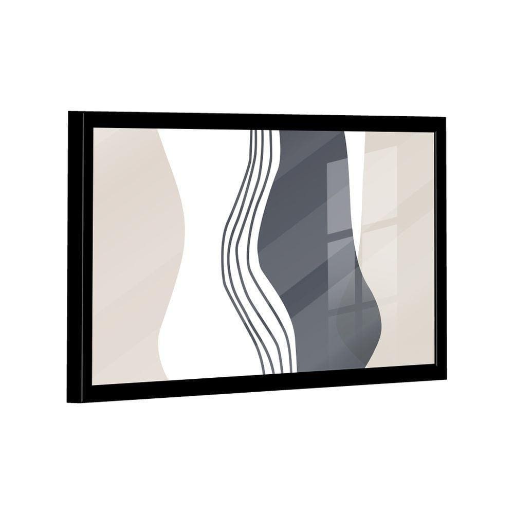 Quadro Abstrato Linhas -- Br Artes