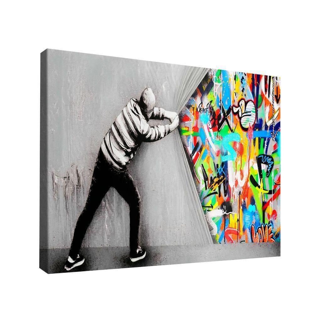 Quadro Cortina Grafite -- Br Artes