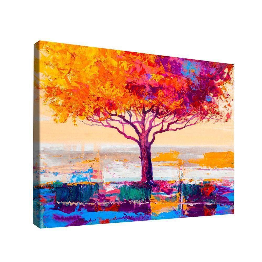 Quadro árvore Colorida -- Br Artes