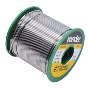 Estanho Fio 1,0Mm 40X60 Carretel Com 500G Vonder