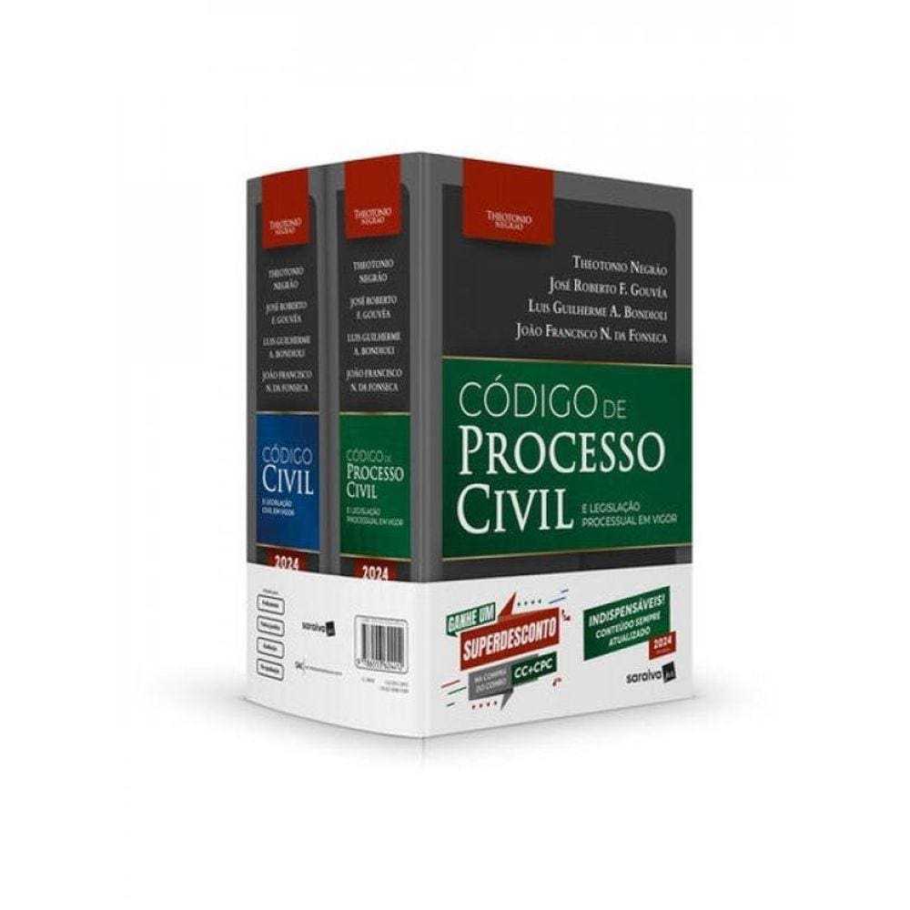Combo Tn - Código Civil E Código Processo Civil - 16ª Edição 2024