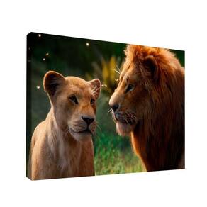 Quadro Rei E Rainha Da Selva -- Br Artes