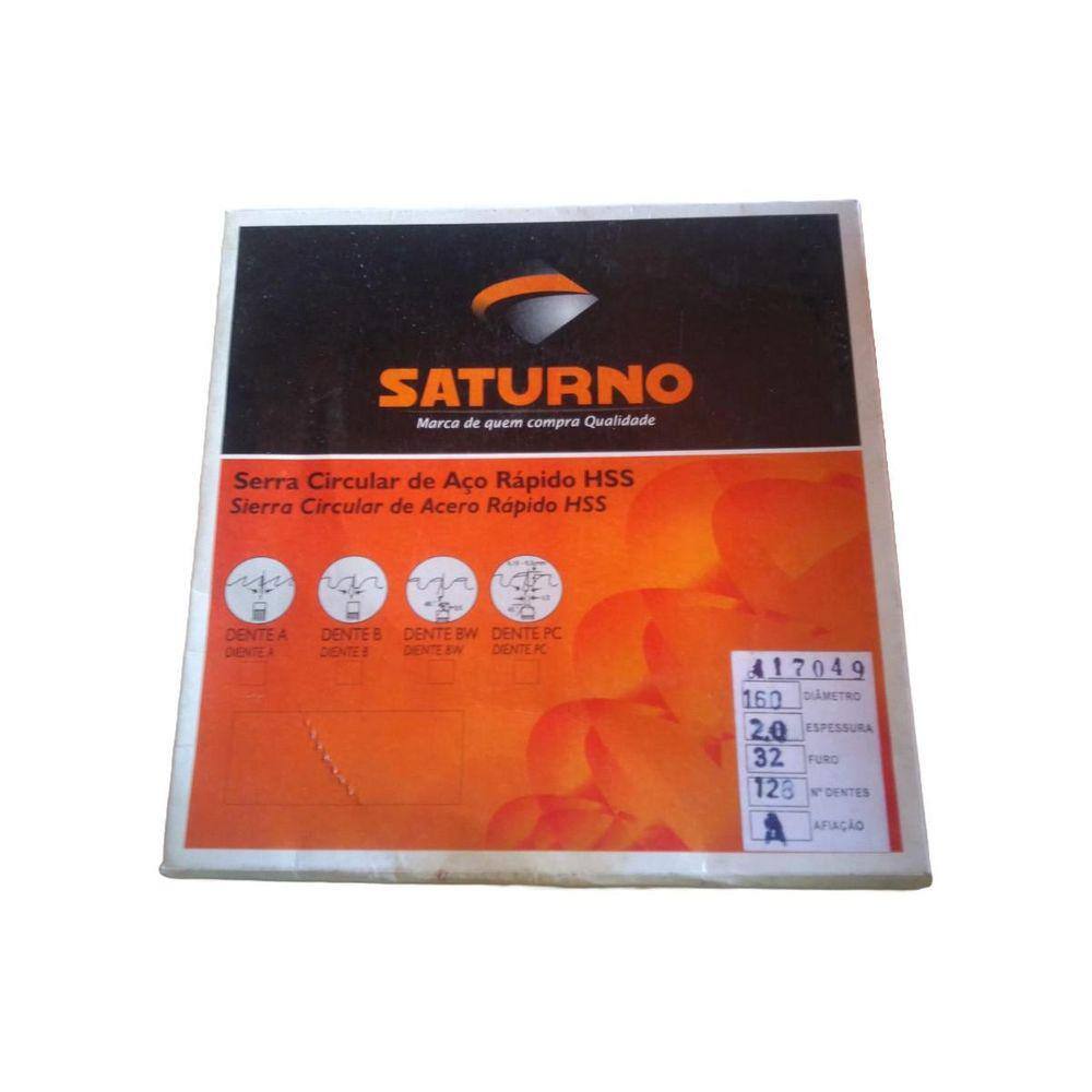 Serra Circular Aço Rápido Hss 160 X 2,0 X 32 Mm 128 Z