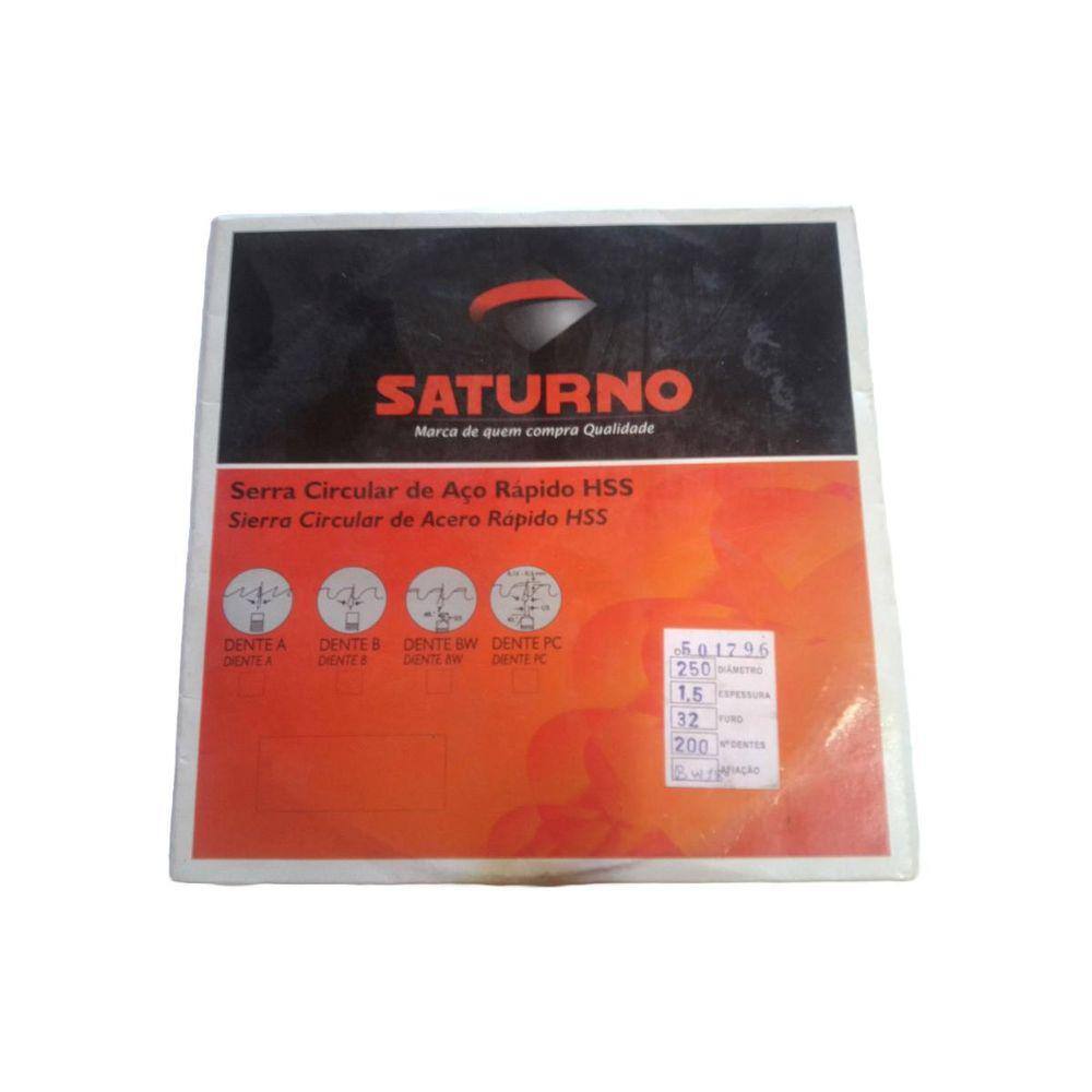 Serra Circular Aço Rápido Hss 250 X 1,5 X 32 Mm 200 Z
