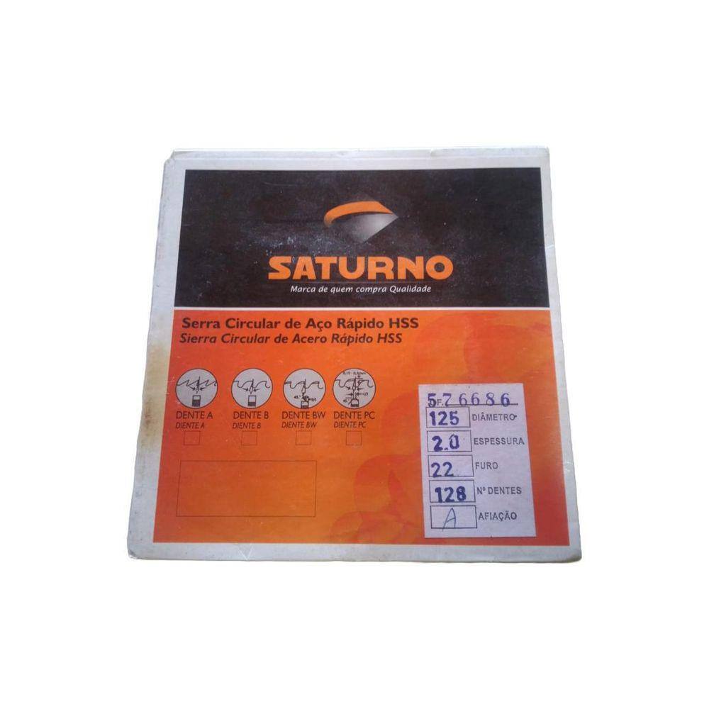 Serra Circular Aço Rápido Hss 125 X 2,0 X 22 Mm 128 Z