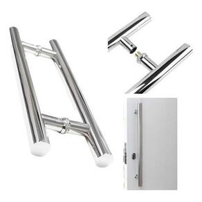 Puxador Tub. Inox Polido Porta Piv/Alum/Vid/Mad. 45Cm, 32Mm