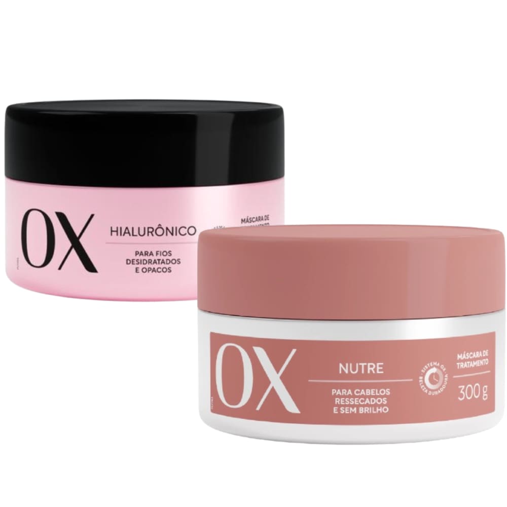 Kit Máscara de Tratamento OX Hialurônico + Nutre