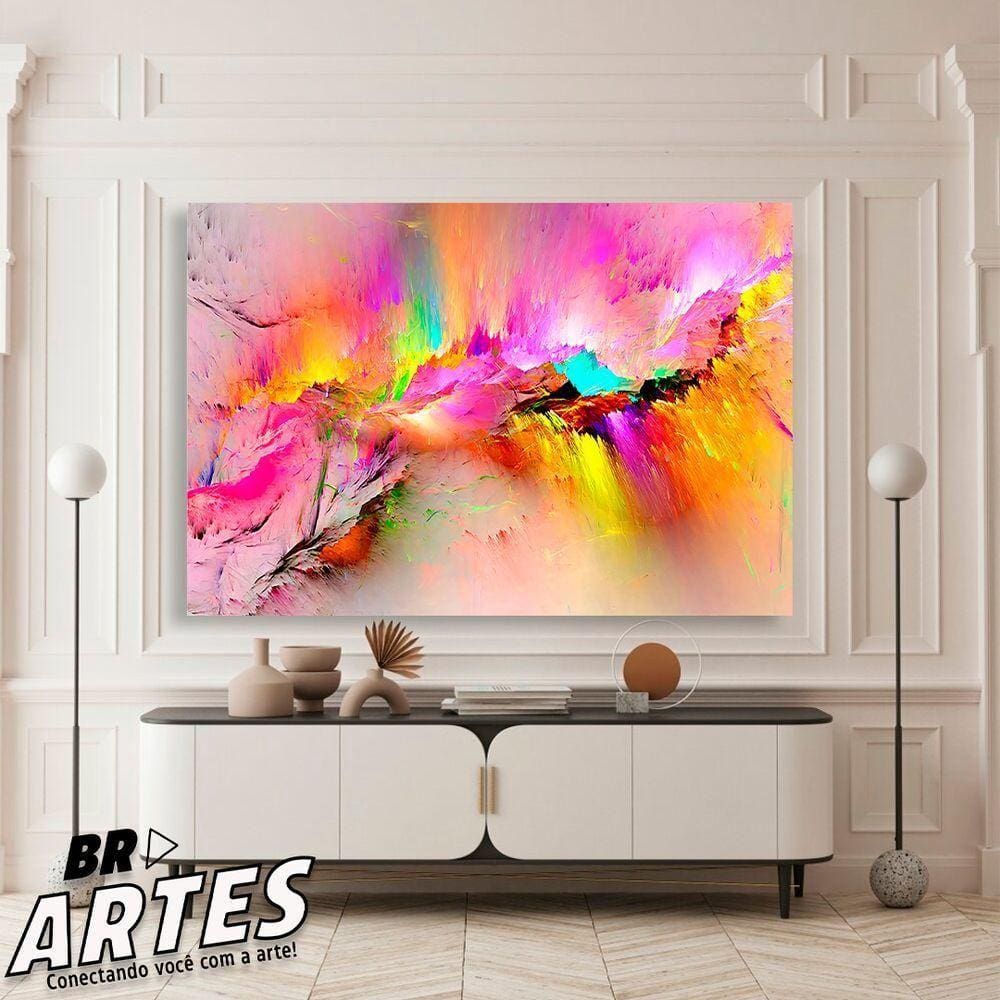 Quadro Explosão Pink -- Br Artes