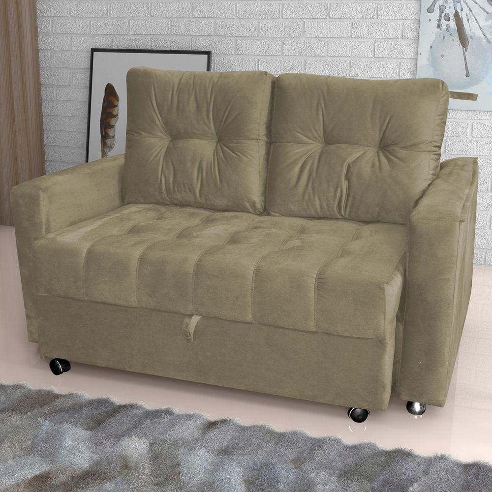 Sofá Cama Drika Turkey Cappuccino F440 - Matrix