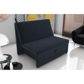 Sofá Cama Malu Suede Petroleo B257- Matrix