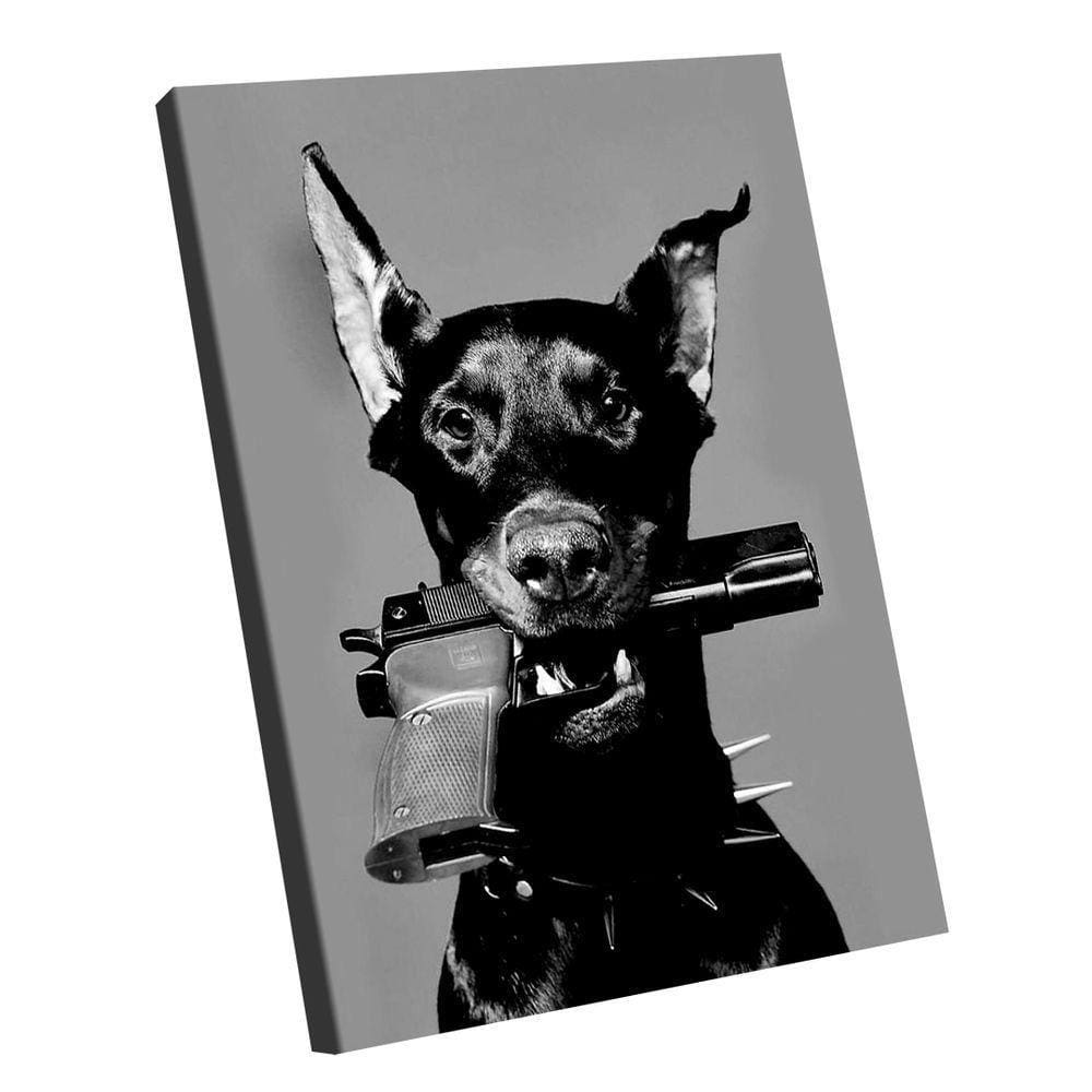 Quadro Decorativo Dog Pistol