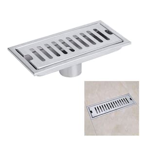 Ralo Linear Aço Inox 30cm Banheiro Lavabo Area Externa Anti Odor Anti Inseto