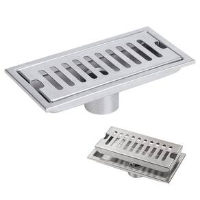 Ralo Linear 20cm Aço Inox Banheiro Anti Odor Anti Inseto Lavabo Area Externa Quintal