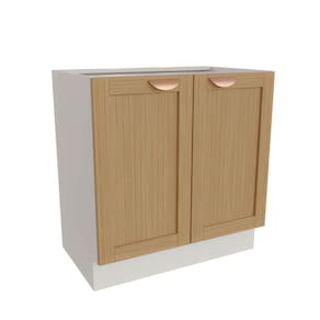 Balcão 2 Portas 80cm sem Tampo Arizona Cabecasa Madeiramadeira Branco/Figueira