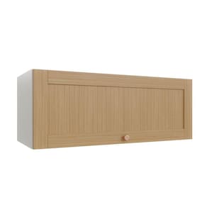 Armário Aéreo Porta Basculante 90cm Arizona Cabecasa Madeiramadeira Branco/Figueira
