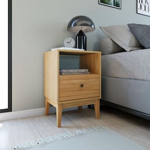 Mesa de Cabeceira Linha Riscado 1 Gaveta Mel/Mel