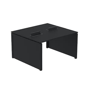 Mesa de Plataforma Dupla para 2 Pessoas Corporativa 130x140/2p Preto