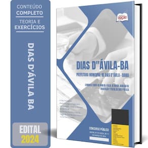 Apostila Dias D Ávila Ba 2024 - Fiscal Renda E Área Pública
