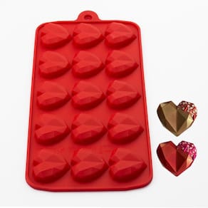Forma Em Silicone Coração Para Bombom/Chocolate Antiaderente