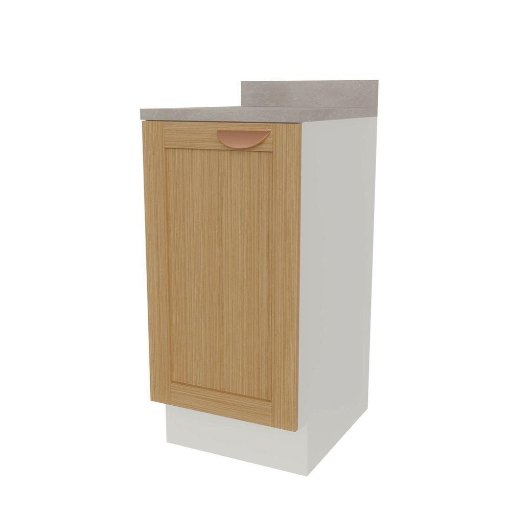 Balcão 1 Porta 40cm Arizona Cabecasa Madeiramadeira Branco/Figueira