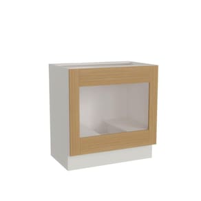 Balcão para Forno de Embutir 80cm sem Tampo Arizona Cabecasa Madeiramadeira Branco/Figueira