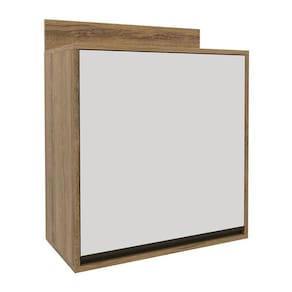 Armário Aéreo para Cozinha 1 Porta Confort Cinamomo/ Off-White