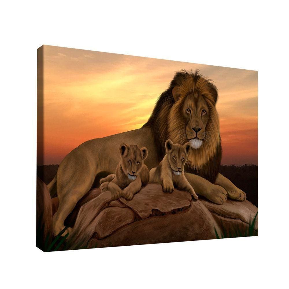 Quadro Leões Da áfrica -- Br Artes