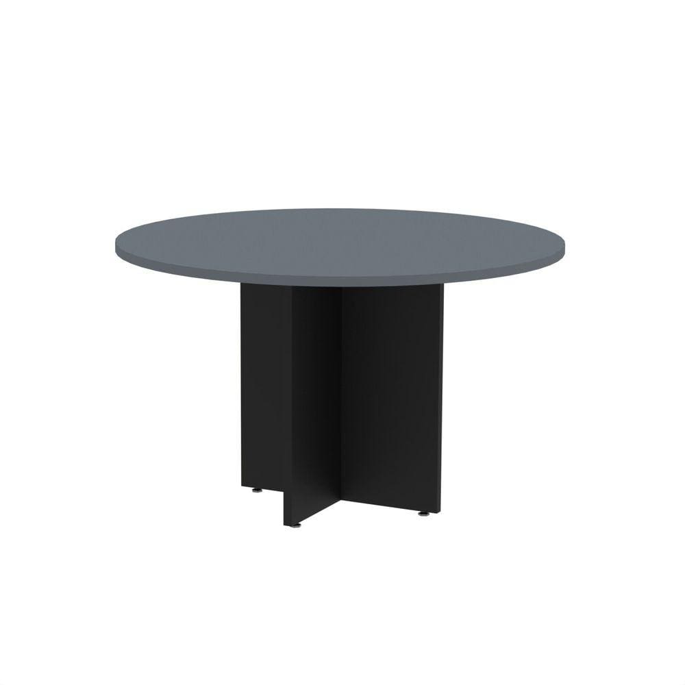 Mesa Reunião Redonda Mrr1100p25pp Grafito/Preto