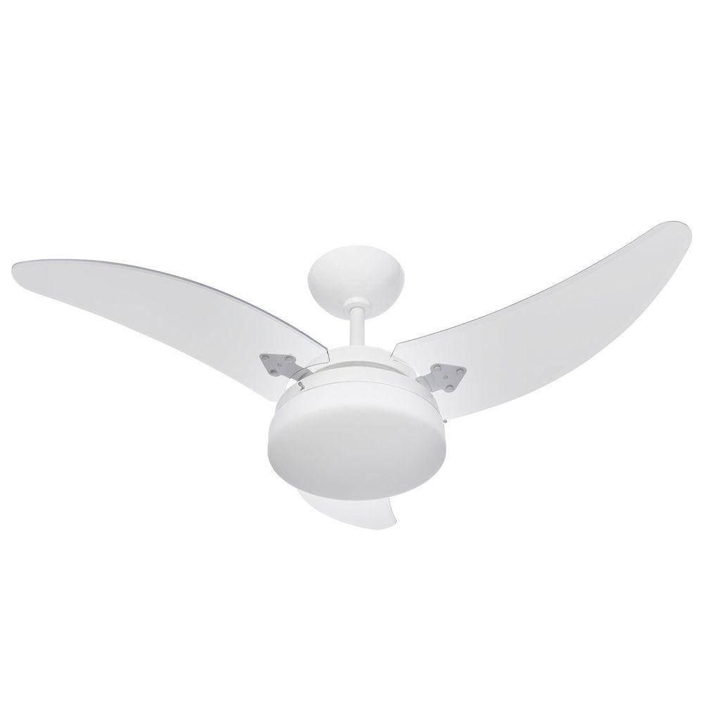 Ventilador Itaparica Max 220v 3p Cpm At Br Pas Transp. 130w Branco/Transparente