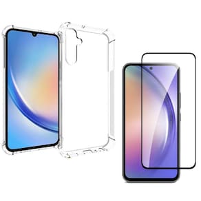 Capinha Anti Shock para Samsung A35 + Película de Vidro 3D