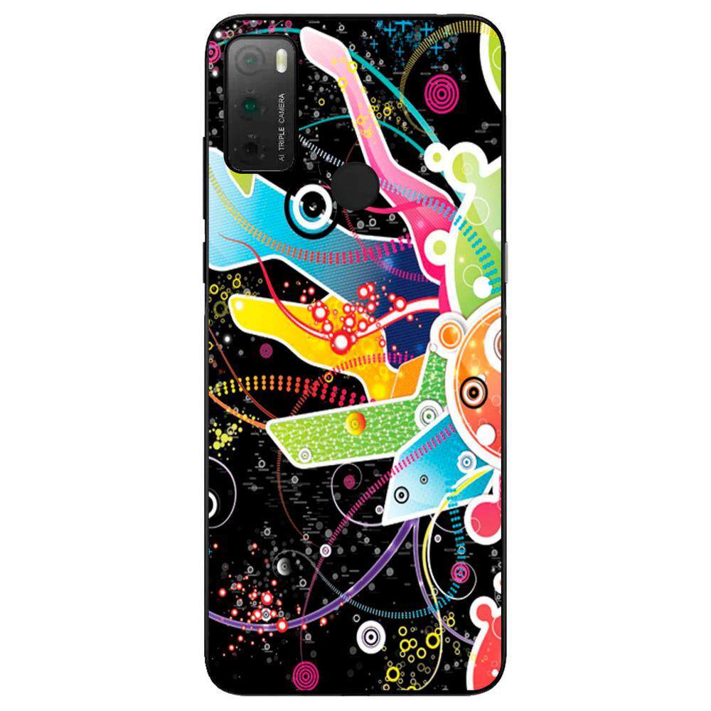 Capa Adesivo Skin058 Verso Para TCL 20Y