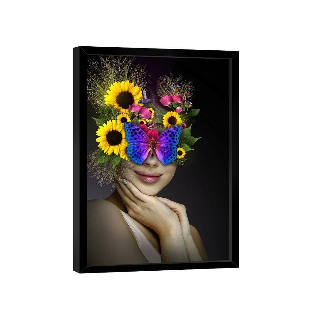 Quadro Mulher Floral -- Br Artes