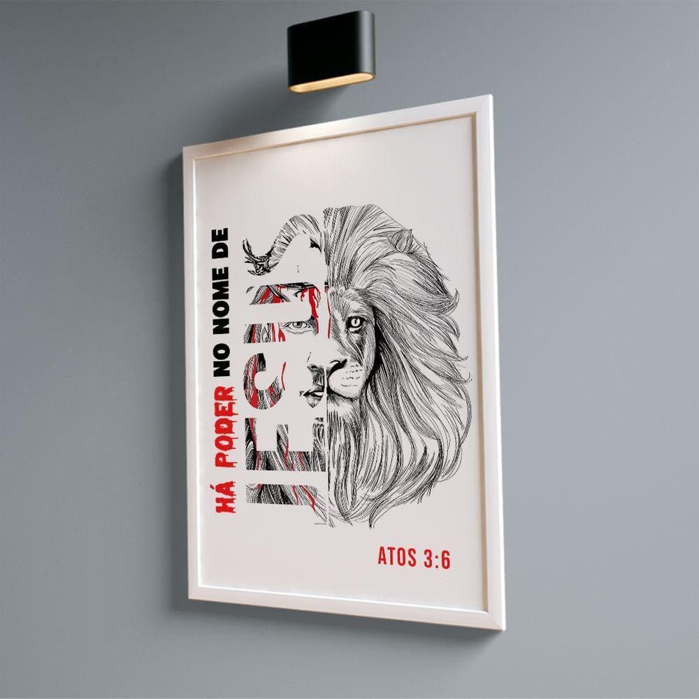 Quadro Há Poder No Nome De Jesus